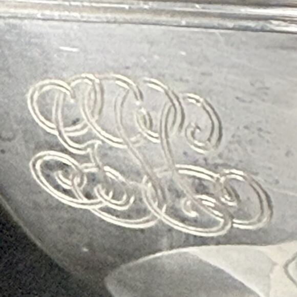 Vintage Art Deco Barbour Silver Co Silverplate Sugar Bowl Mono 5309 - Picture 5 of 10